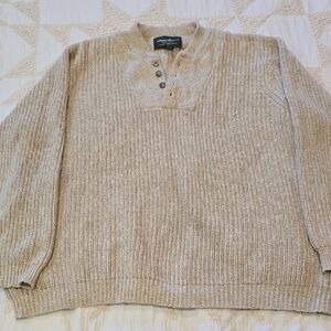 Heritage Men's Tan Crewneck Sweater